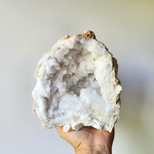 Moroccan Clear Quartz Crystal Geode 4