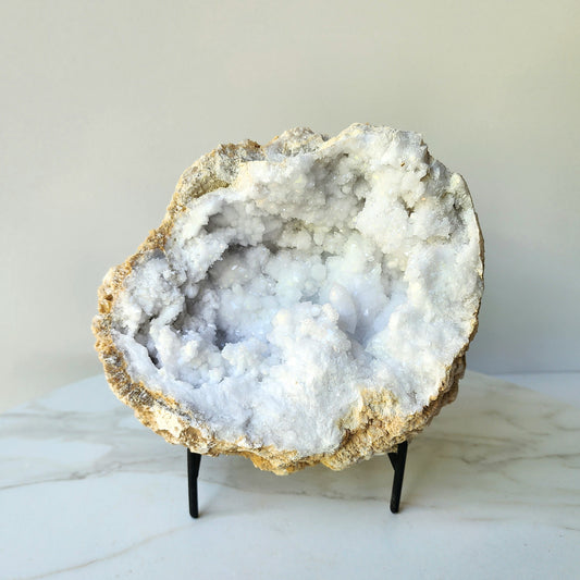 Moroccan Clear Quartz Crystal Geode 1