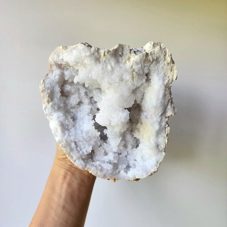 Moroccan Clear Quartz Crystal Geode 3