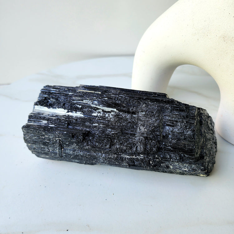 Black Tourmaline Crystal Chunk Large