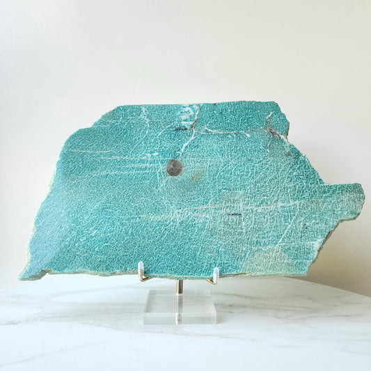 Amazonite Crystal Slab AAA with stand 2