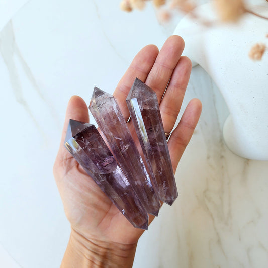 Amethyst Double Terminated Faceted Point