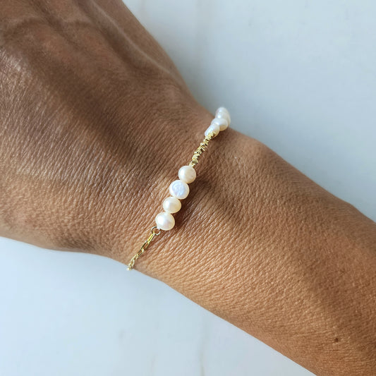 Fresh Water Pearl Bracelet Sterling Silver 925