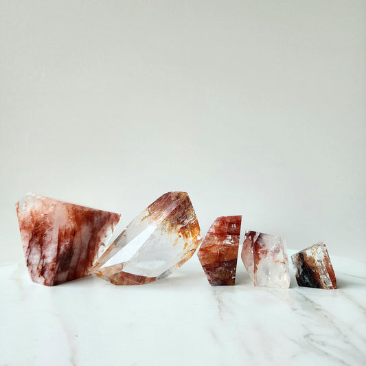 Fire Quartz Crystal Free-form AAA