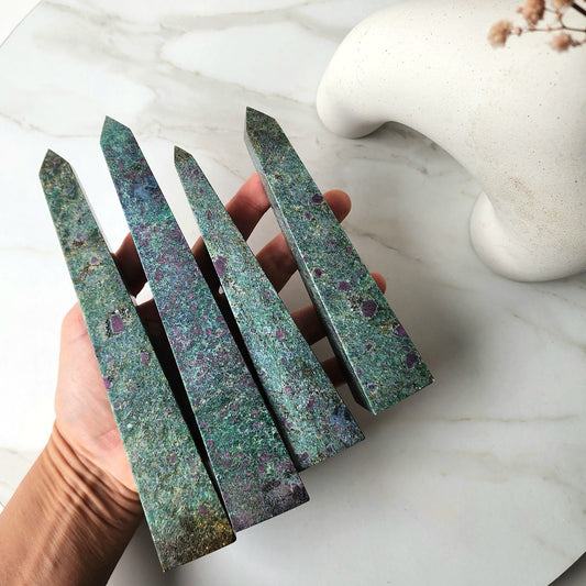 Ruby In Zoisite Tower Point Obelisk