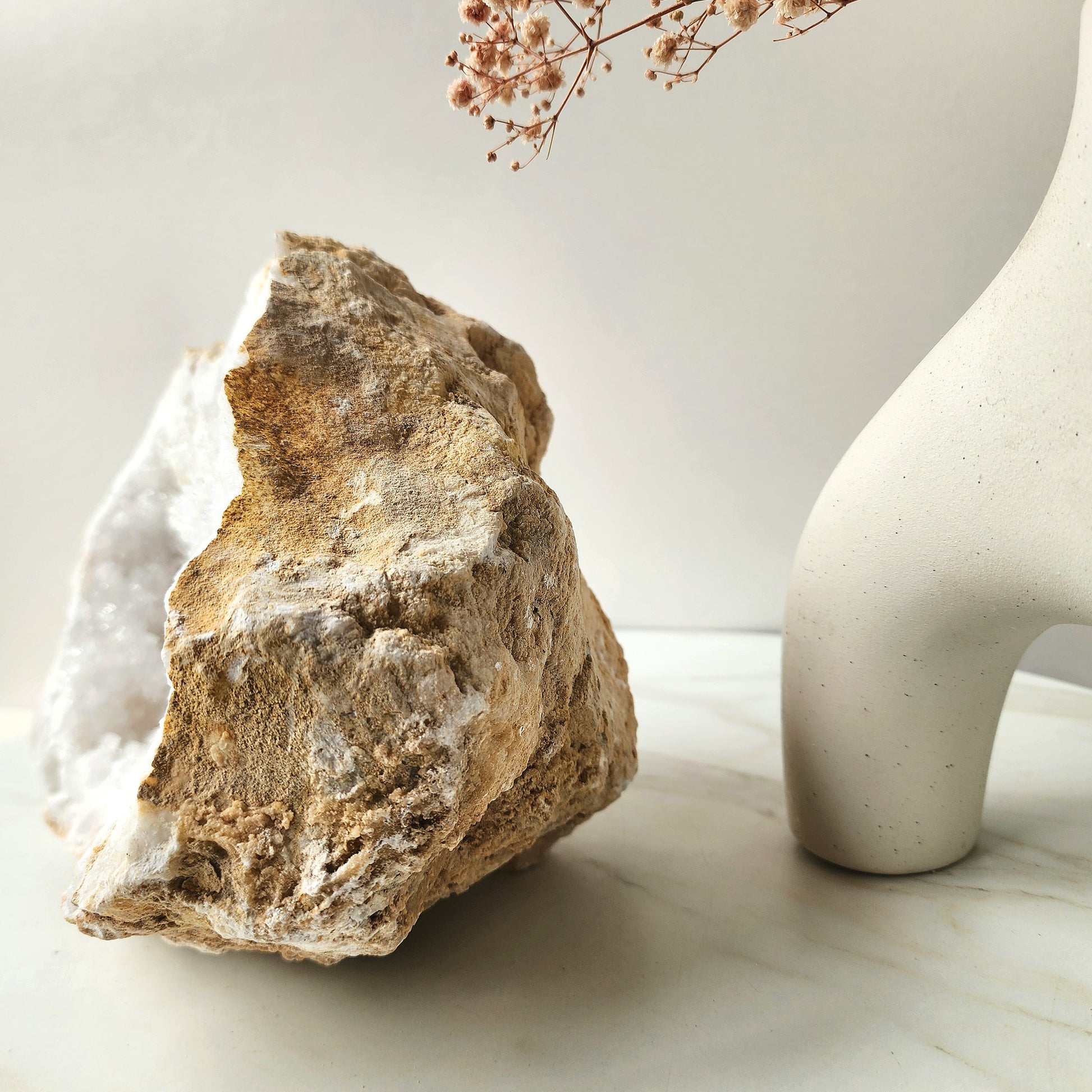 Clear Quartz Geode Moroccan XL 8 - Crystals and Me | Crystal Candles and Ethically Sourced Crystals