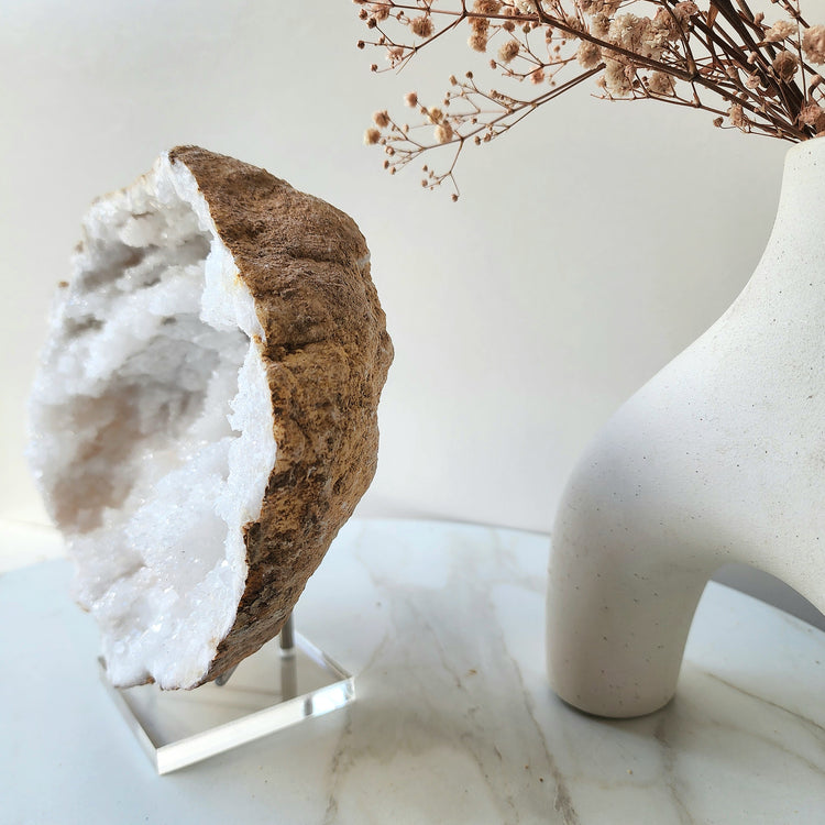 Moroccan Clear Quartz Geode 24