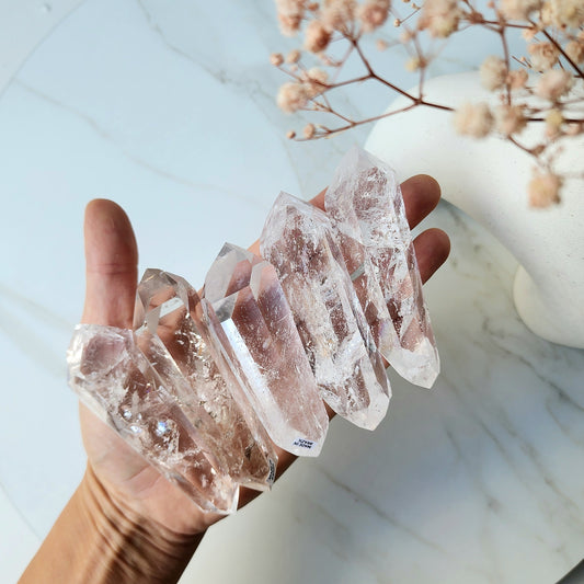 Clear Quartz Crystal Double Terminated Point AAA