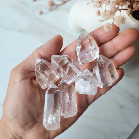 Lemurian Quartz Crystal Point Tower Small +XSmall