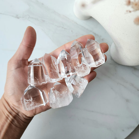 Lemurian Quartz Crystal Point Tower Small +XSmall