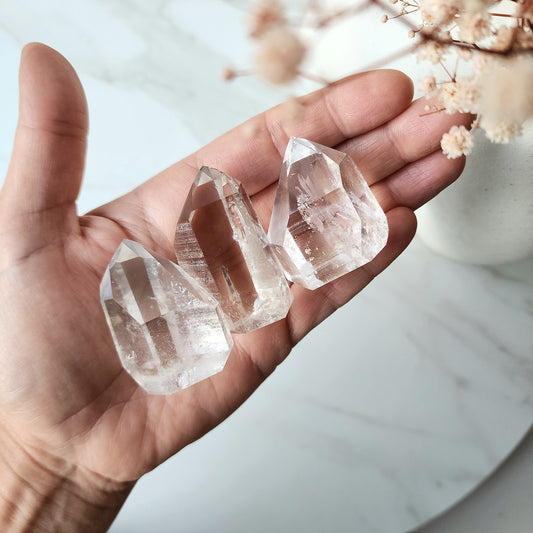 Lemurian Quartz Crystal Point Tower Medium