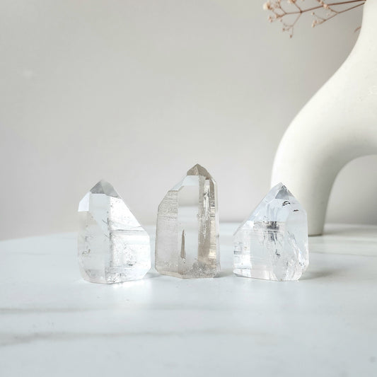 Lemurian Quartz Crystal Point Tower Medium