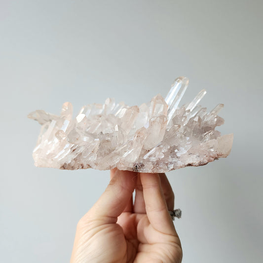 Pink Himalayan Crystal Quartz Cluster 2