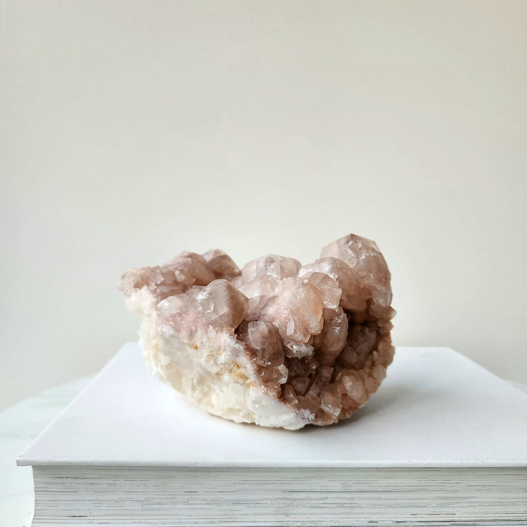 Pink Calcite Crystal Cluster AA 3