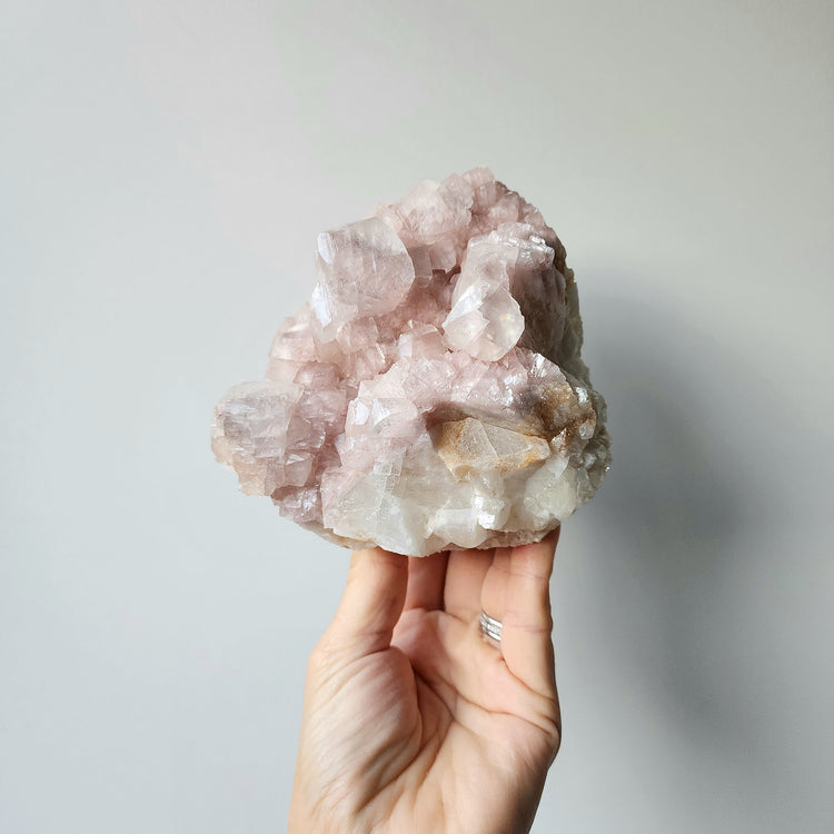 Pink Calcite Crystal Cluster AA 4
