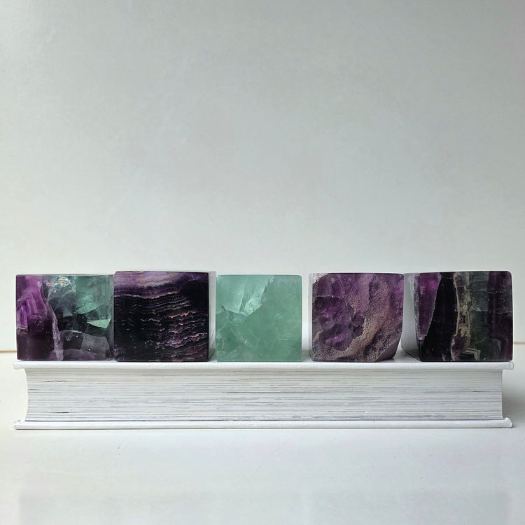 Fluorite Crystal Cube