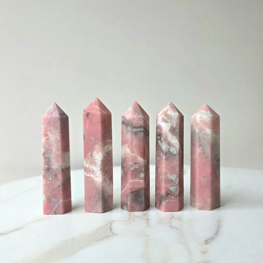 Pink Opal Crystal Point High Quality