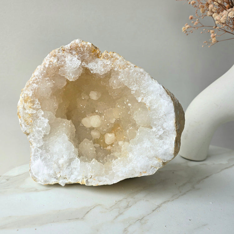 Clear Quartz Crystal Moroccan Geode 4