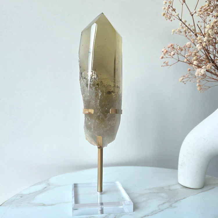 Citrine Crystal Natural Polished Point XL AAA