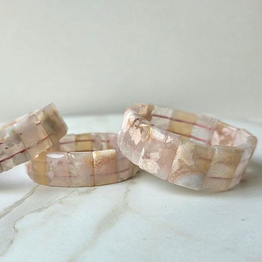 Crystal Gemstone Bangle Bracelet