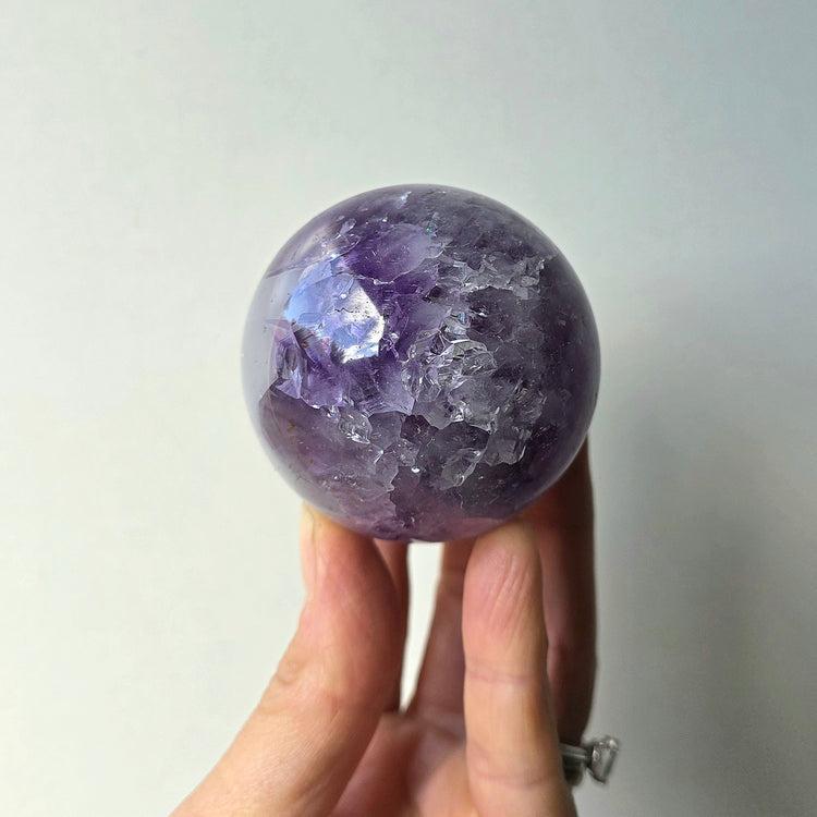 Amethyst Crystal Sphere High Quality AA