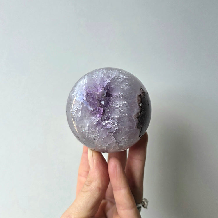 Amethyst Crystal Sphere High Quality AA