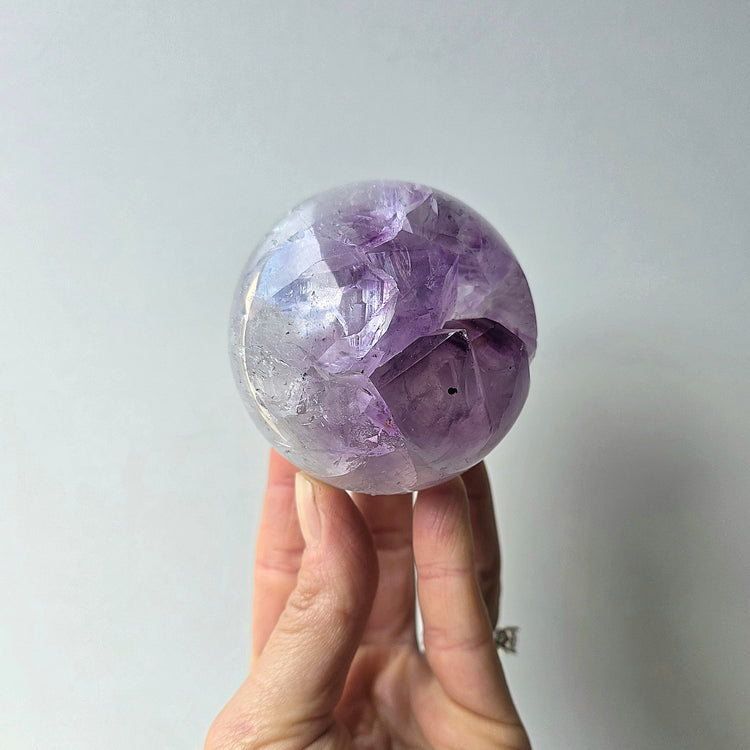 Amethyst Crystal Sphere High Quality AA