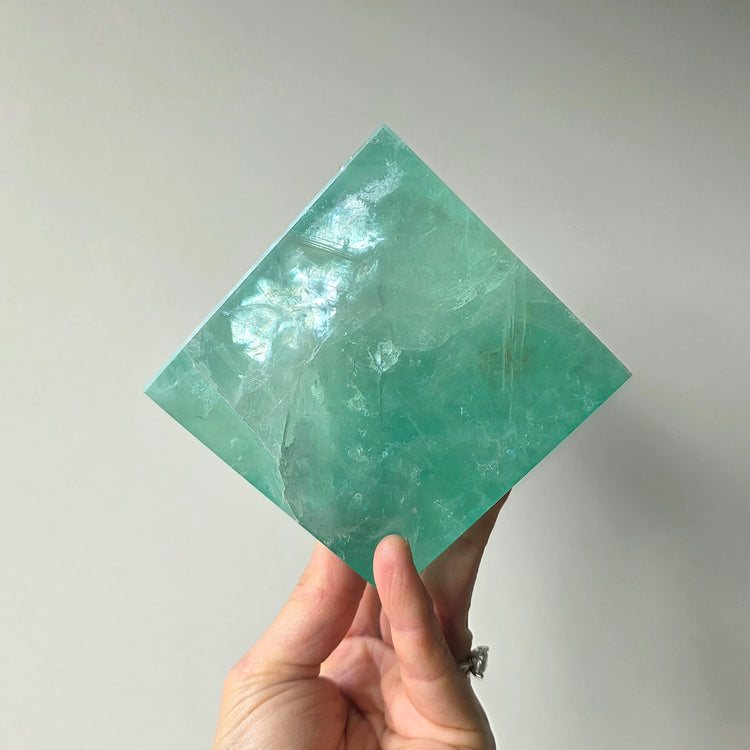 Green Fluorite Crystal Cube High Quality XL
