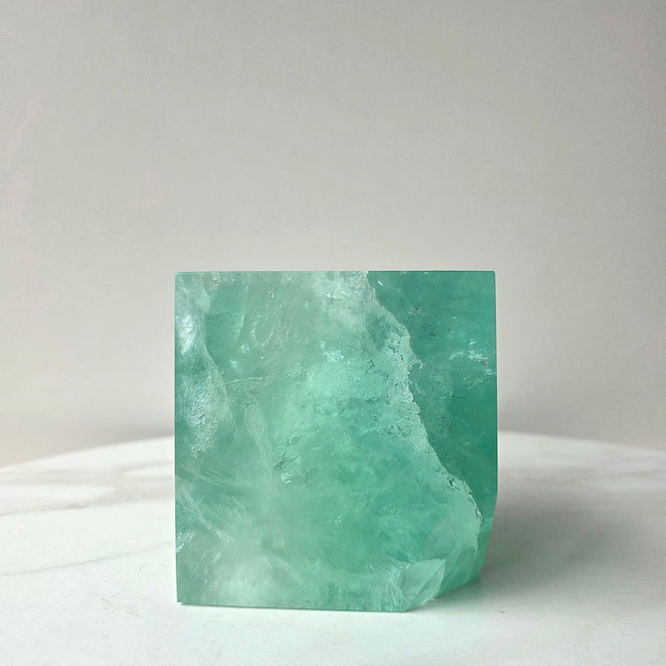 Green Fluorite Crystal Cube High Quality XL