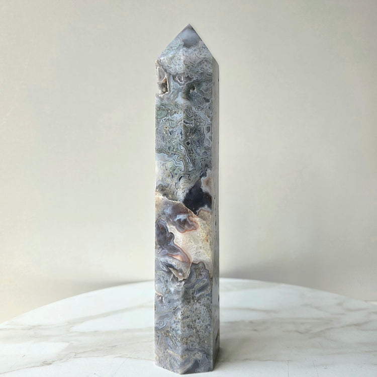 Rare Pink Moss Agate Crystal High Quality