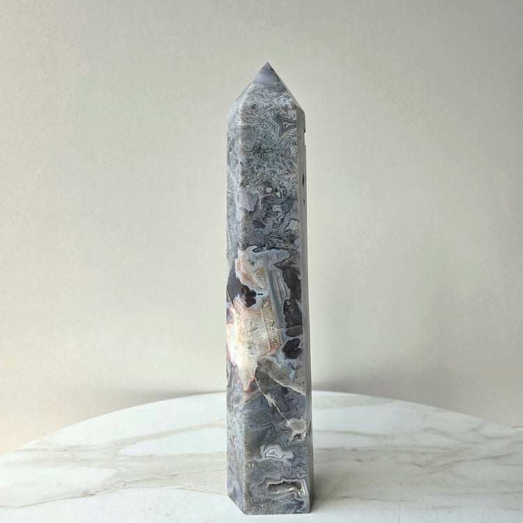 Rare Pink Moss Agate Crystal High Quality