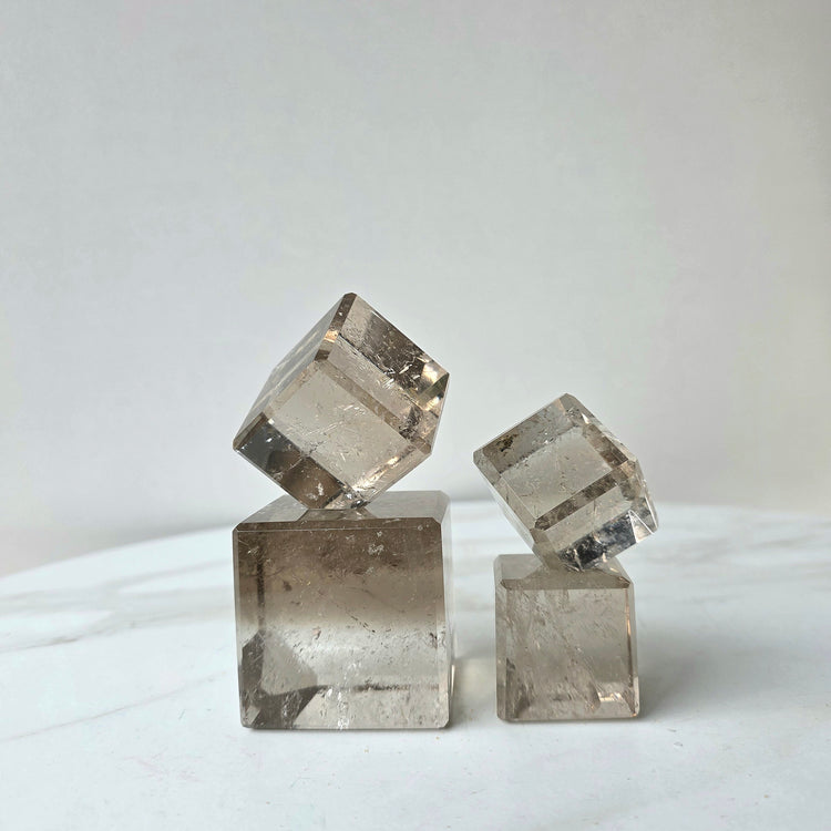 Smokey Quartz Crystal Cube High Quality