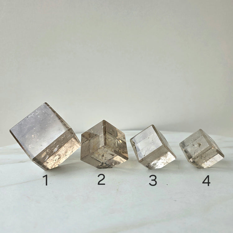 Smokey Quartz Crystal Cube High Quality