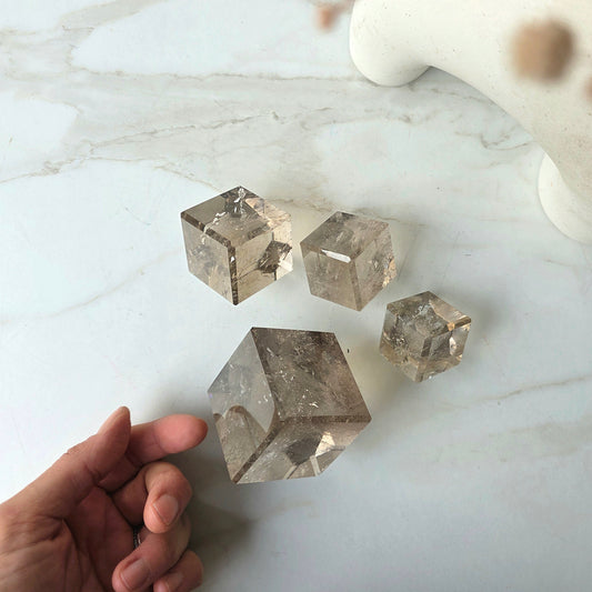Smokey Quartz Crystal Cube High Quality