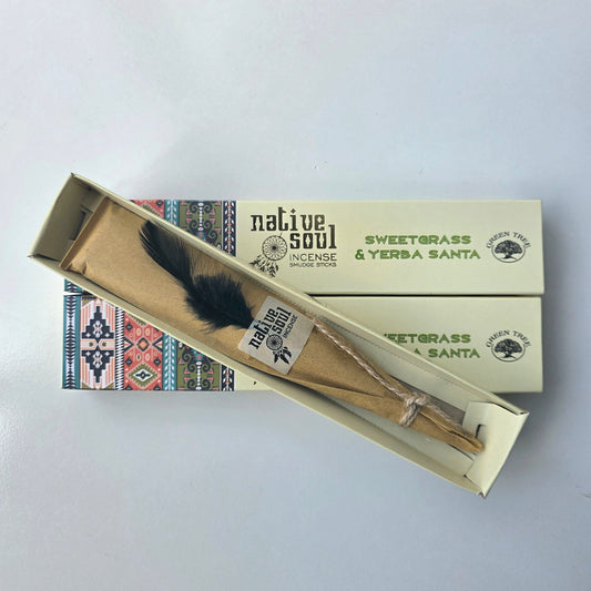 Native Soul Incense Sweet Grass and Yerba Santa