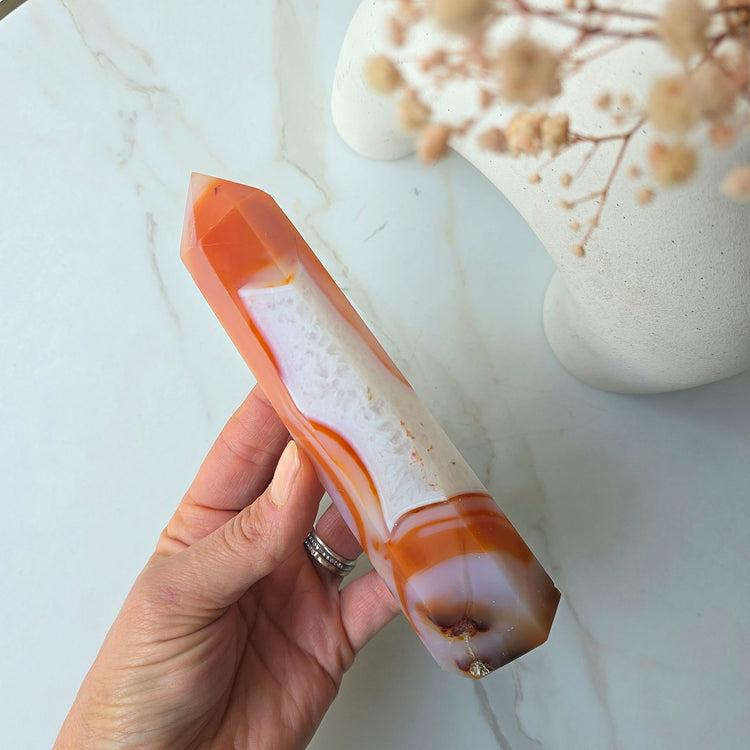 Carnelian Crystal Obelisk Tower Points