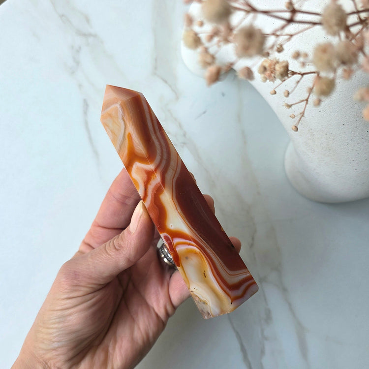 Carnelian Crystal Obelisk Tower Points