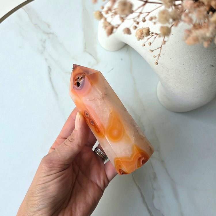 Carnelian Crystal Obelisk Tower Points