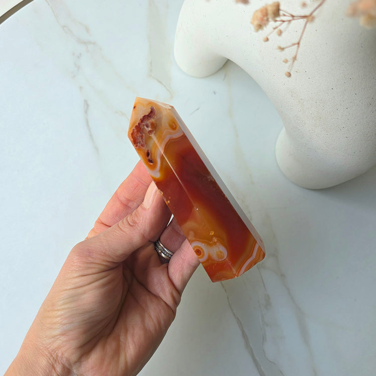 Carnelian Crystal Obelisk Tower Points