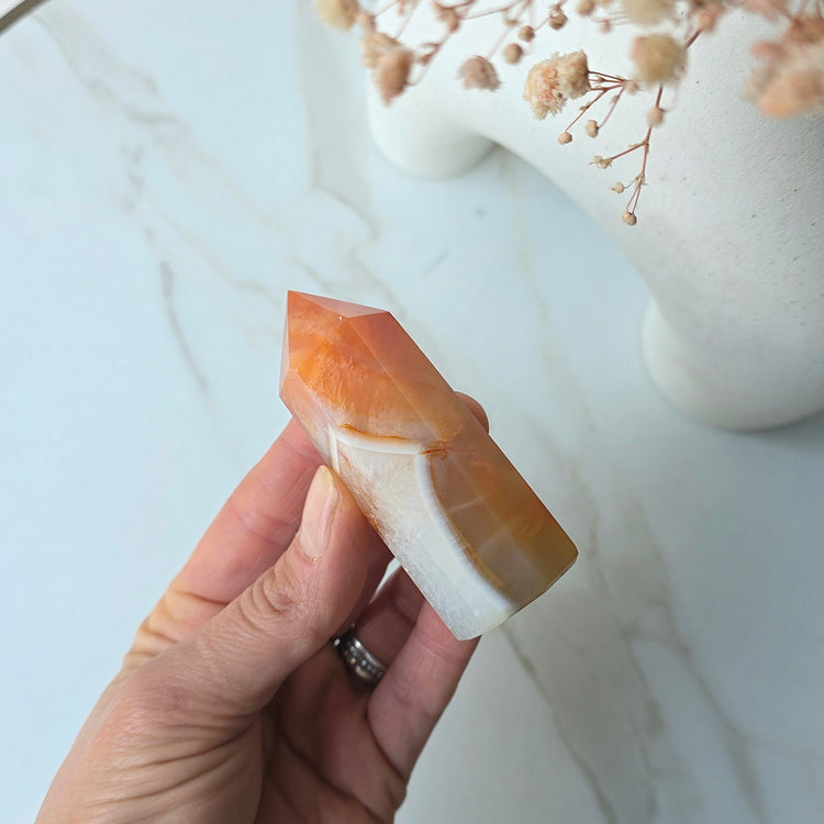 Carnelian Crystal Obelisk Tower Points