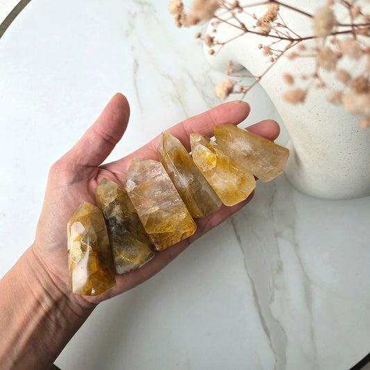 Golden Healer Crystal Point
