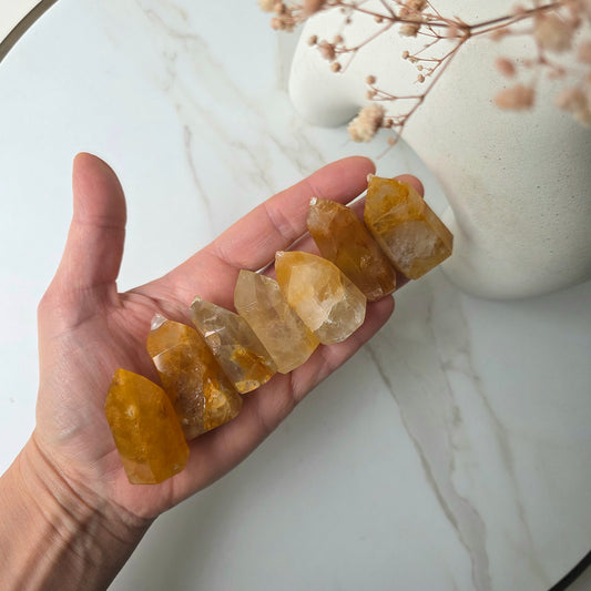 Golden Healer Crystal Point