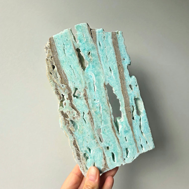 Caribbean Calcite Crystal Slab Slice High Quality
