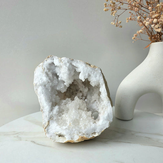 Clear Quartz Crystal Moroccan Geode