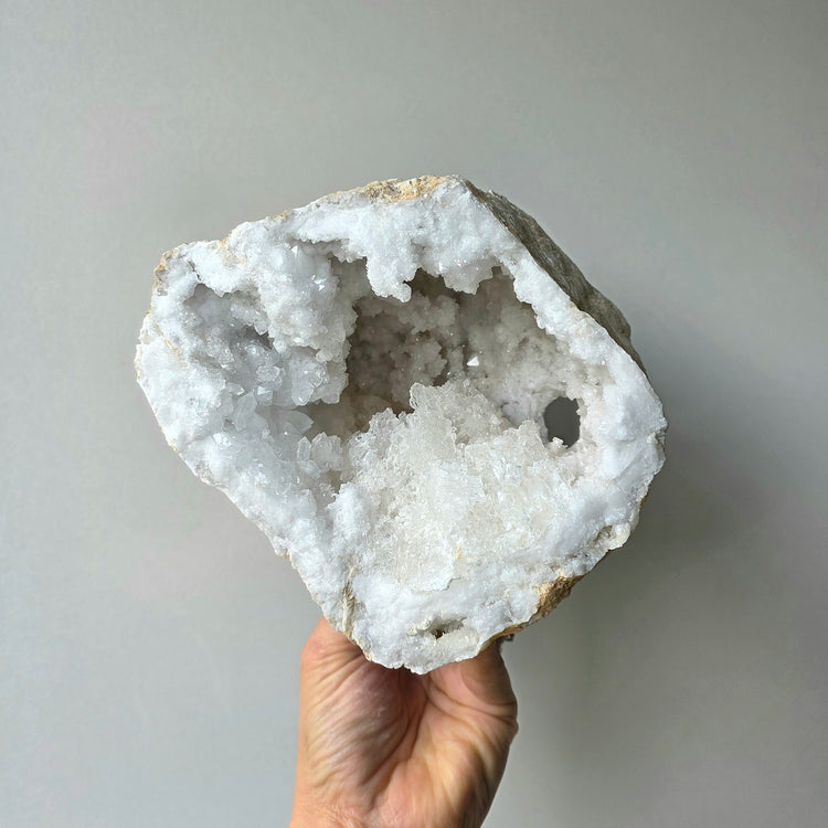 Clear Quartz Crystal Moroccan Geode