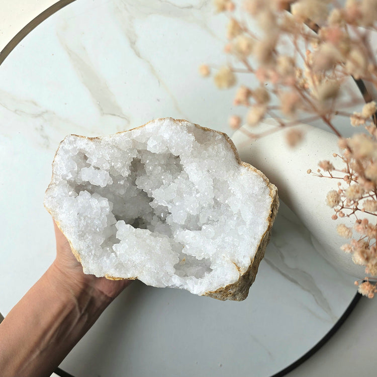 Clear Quartz Crystal Moroccan Geode 10