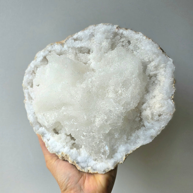 Clear Quartz Geode Bowl XL