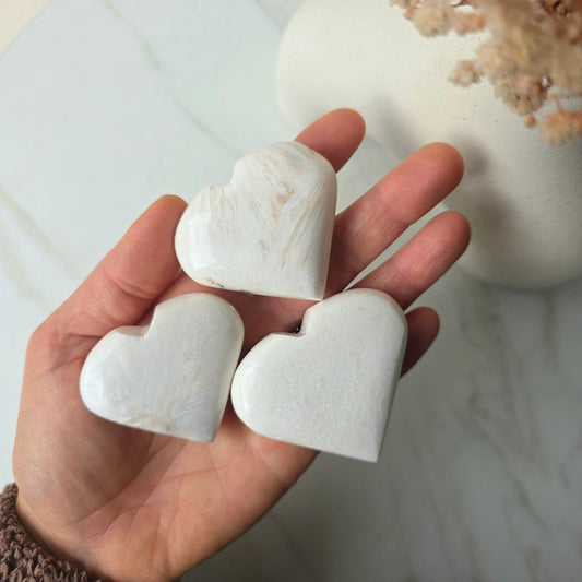 Scolecite Crystal Heart