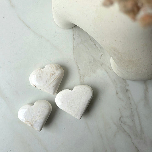 Scolecite Crystal Heart