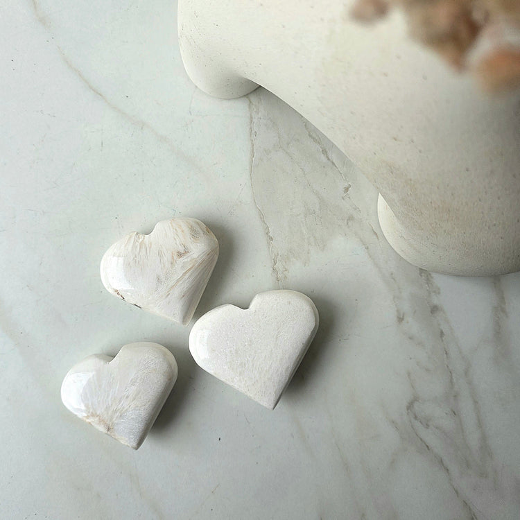 Scolecite Crystal Heart